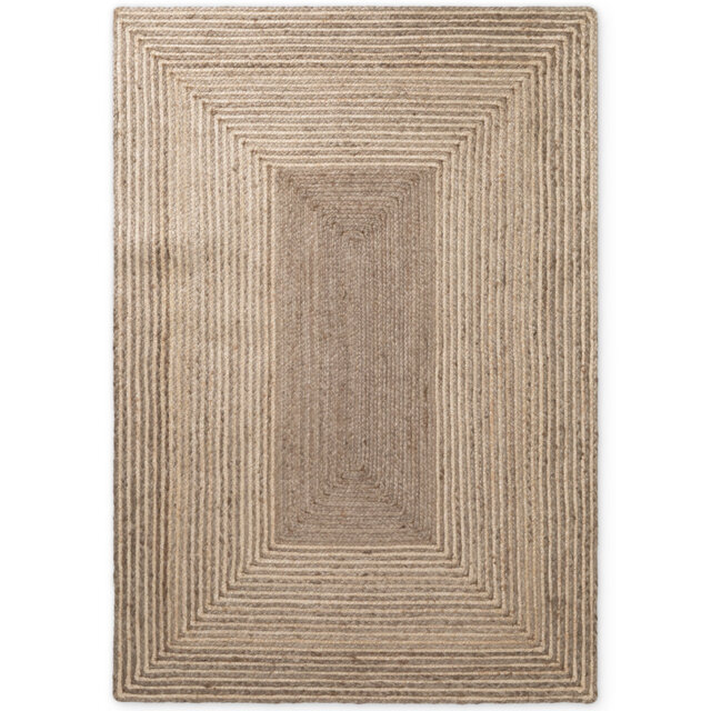 Hanse Home Juno Line - Jute Rug, Natural Rug for Living room, Bedroom, Diningroom