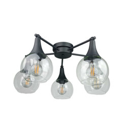 Brinsley Glass Semi Flush Mount