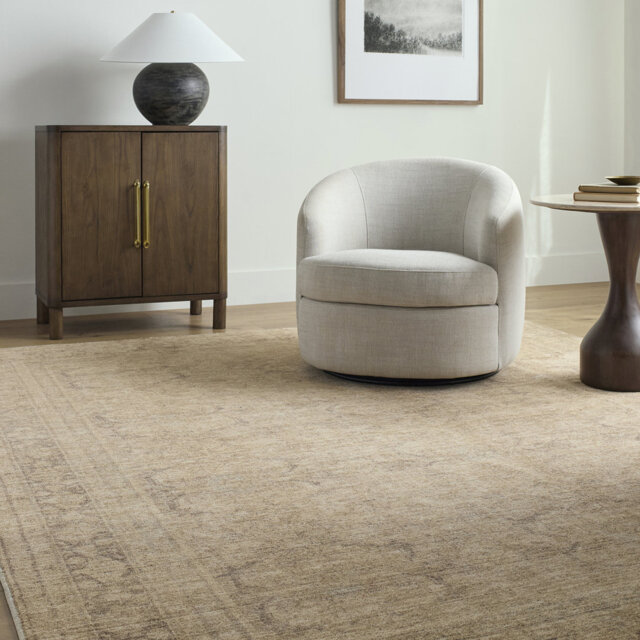 Galey Alix x Livabliss Vintage Traditional Oriental Boho Tan Rug