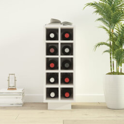 Laakkonen 10 Bottle Solid Wood Floor Wine Bottle Rack