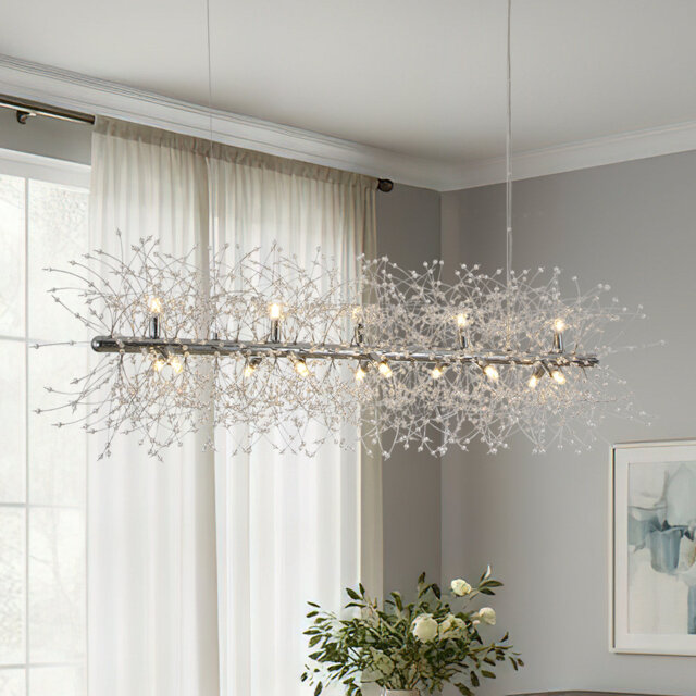 15-Light Linear Firework Chandelier