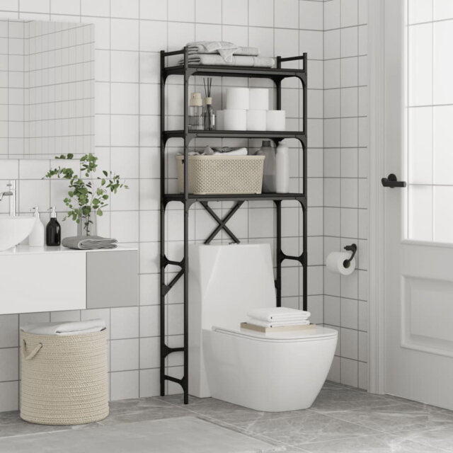 Engineered Wood, Metal Bathroom Shelves