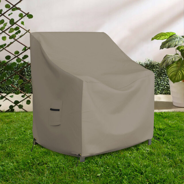 Heavy Duty Waterproof Outdoor Chair Cover, All Weather Protection Patio Deep Seat Lawn Chair Cover