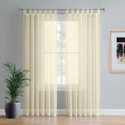 Birdsall Tab Top Sheer Single Curtain Panel