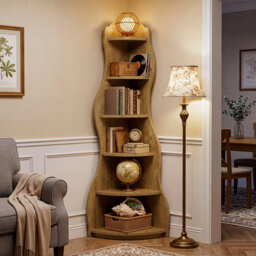 68.9cm H x 17.72cm W Corner Bookcase