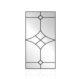 Derwood Diamond Novelty Art Deco Wall Mirror