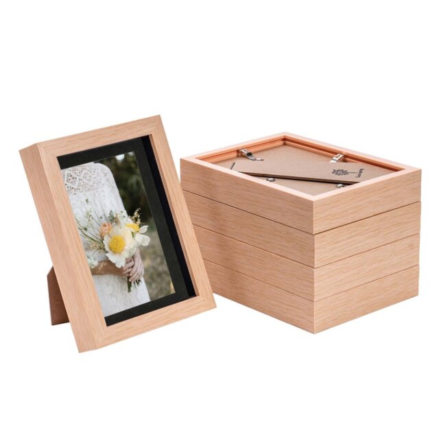 "Nicola Spring - 3D Box Photo Frames - 5 x 7"" with 4 x 6"" Mount"