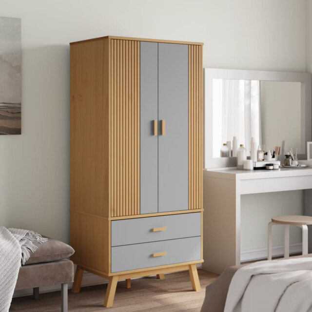 Pine Wood Wardrobe