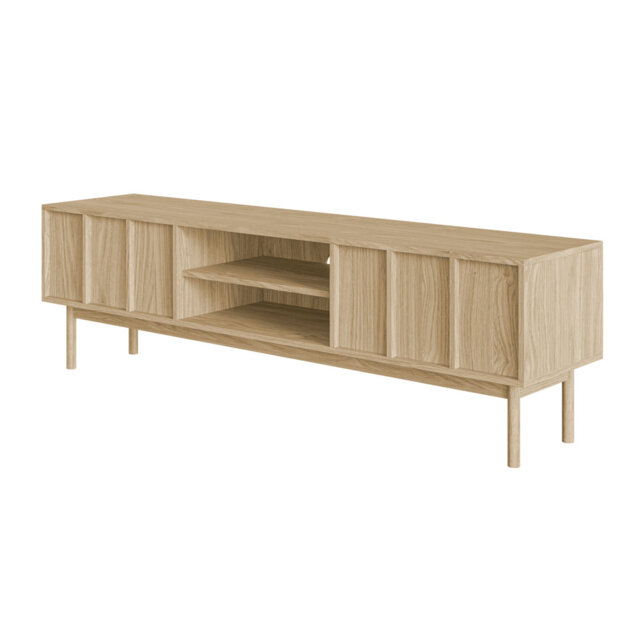 Neksto TV Cabinet with Two Drawers Oiled Oak