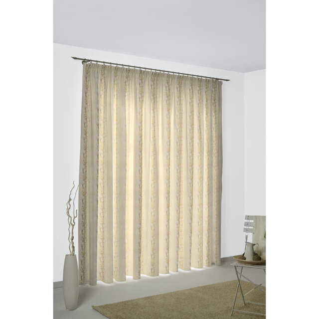 Lopes Pinch Pleat Room Darkening Single Curtain