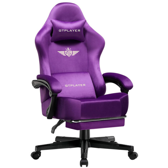 GTPLAYER GAMING CHAIR Adjustable Reclining Ergonomic Swiveling PC & Racing Game Chair