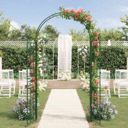 Vidaxl Garden Arch Plain Outdoor Structure Iron Archway Traditional Terrace
