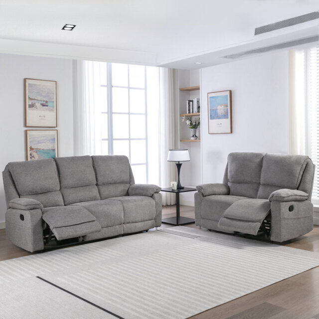 Sydney Latch Recliner 2 and 3 Seater Sofa Set
