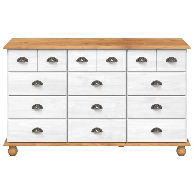 Chest of Drawer with Drawer with Storage ASKIM Solid Pine Wood