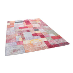 Cosima Machine Woven Cotton Pink/Purple/Red Indoor Rug