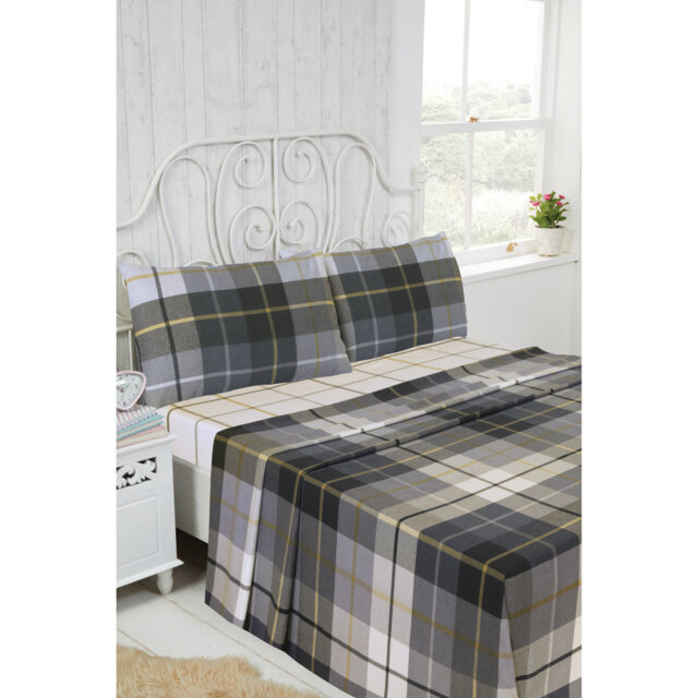Plaid Brushed Cotton Standard Sheet Set