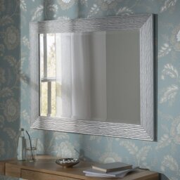Madge Wavy Framed Wall Mounted Accent Mirror Bevelled