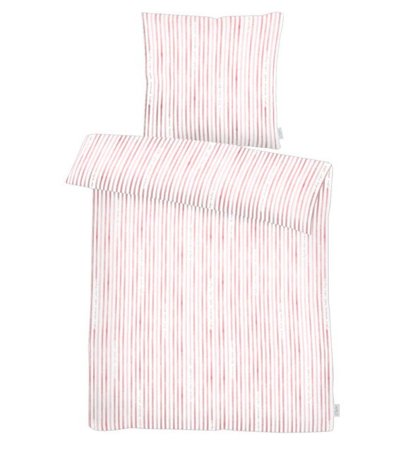 Pink 100% Cotton  2 Piece Duvet Cover Set