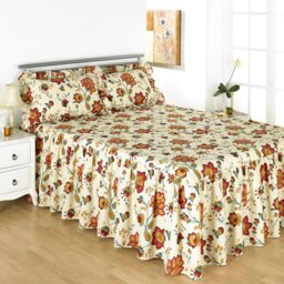 Odette Cotton Blend Floral Bedspread
