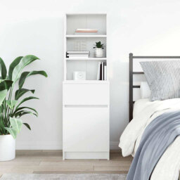 Bedside Cabinet 39X35x125 Cm Engineered Wood