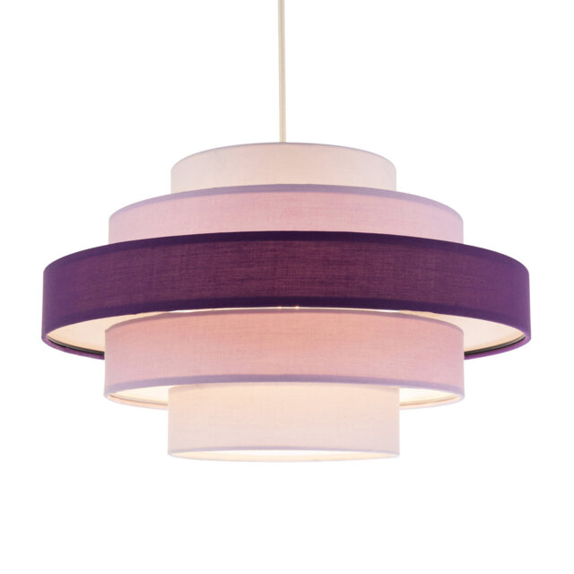 Five Tier Pendant Lighting Shade With Various Cotton Rings By