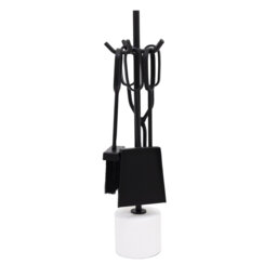 Jadius 5 Piece Iron Fireplace Tool Set