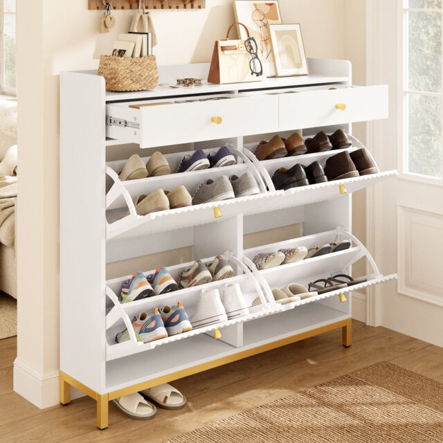 24 Pair Shoe Storage Cabinet