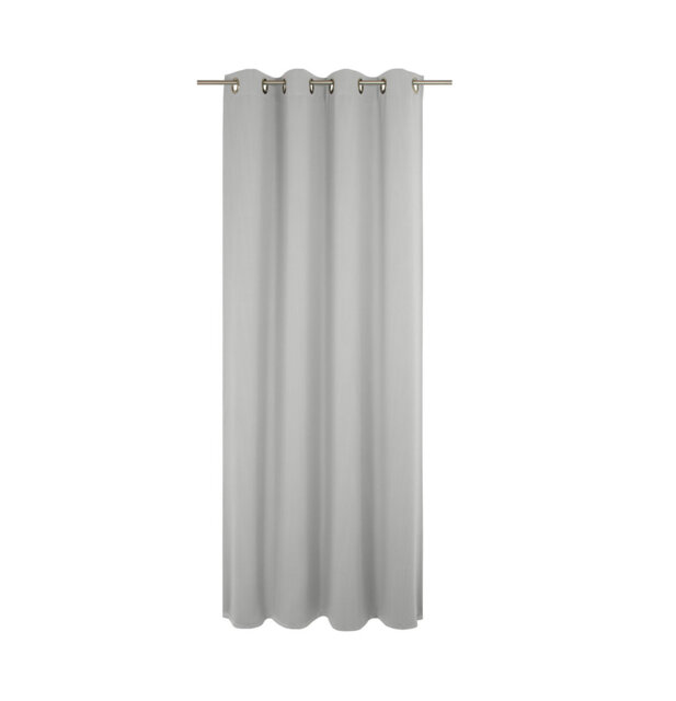 Uni Collection Light 100% Cotton Opaque Grommet / Eyelet Single Curtain Panel