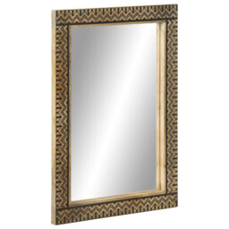 Natur Pur Bathroom Mirror 50X70 Cm Solid Wood Mango And Glass