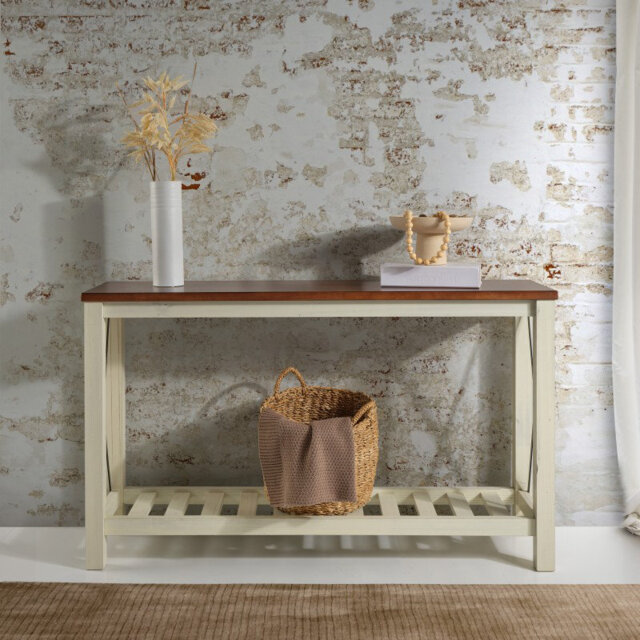 132cm Solid Wood Console Table