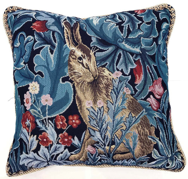 Tapestry Cushion Cover-Art-William Morris-The Hare