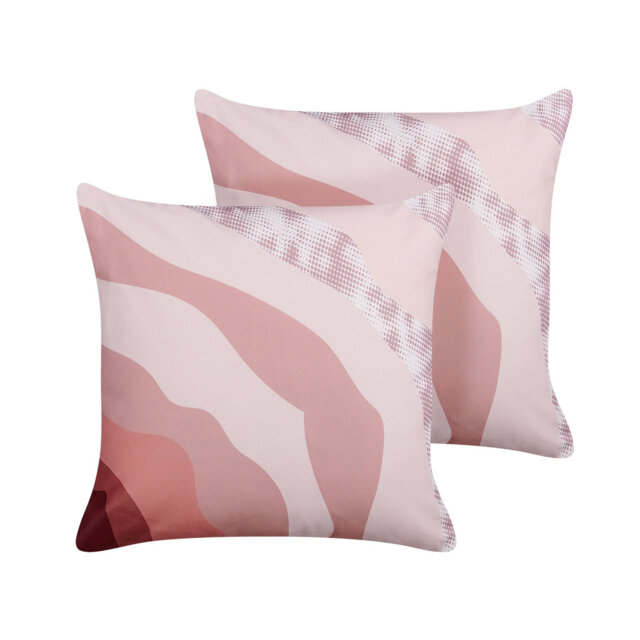 CAMPEI Indoor / Outdoor Pink Square Cushion