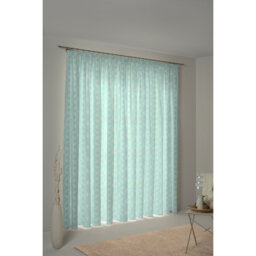 Delmira Retro Floret Slot Top Opaque Curtain