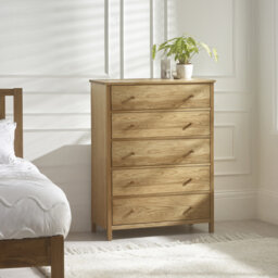 Ahlyssa 84cm W 5 - Drawer Chest of Drawers