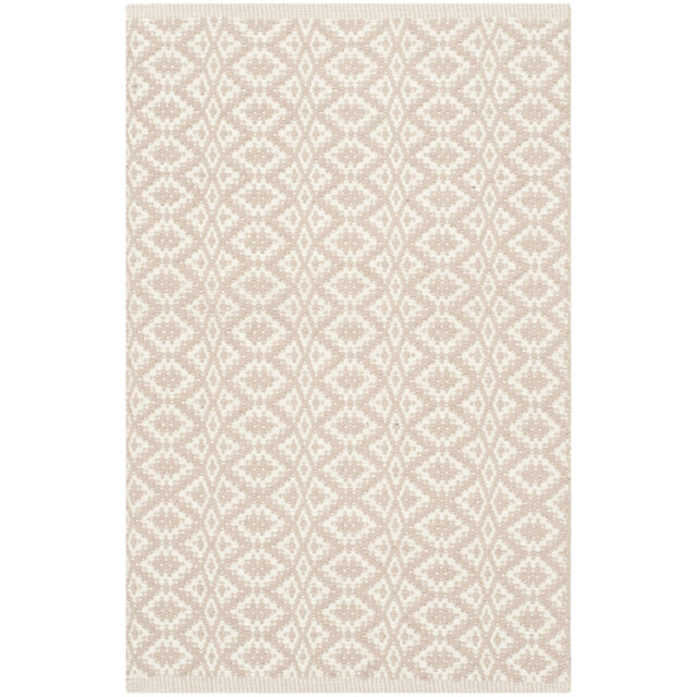 Crispin Hand-Knotted Cotton Ivory/Beige Rug