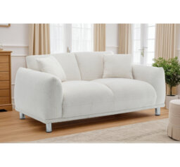 Teddy Boucle Fabric 2 Seater Sofa