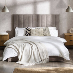 Aviyah Upholstered Bed Frame - Grey
