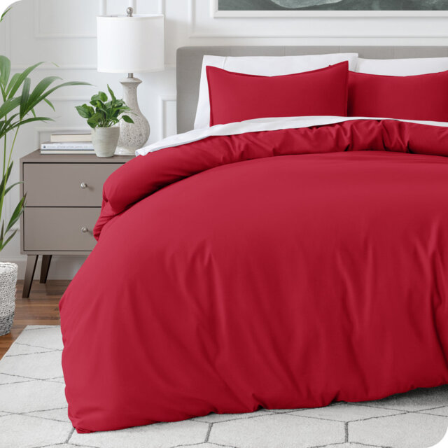Microfiber No Pattern Duvet Cover Set