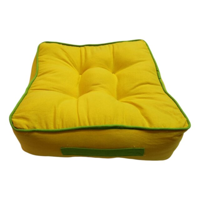 Tom Indoor / Outdoor Grey Square Floor Cushion