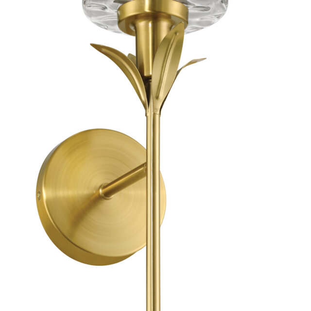Aitkens 1- Light Steel Brass Gold Wall Light