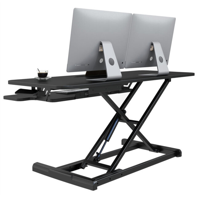 Standing Desk Converter, Height Adjustable Sit Stand Desk Riser