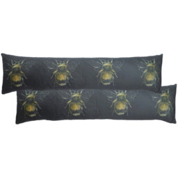Gold Bee Draught Excluder Animal Print Bolster Cushion with Filling