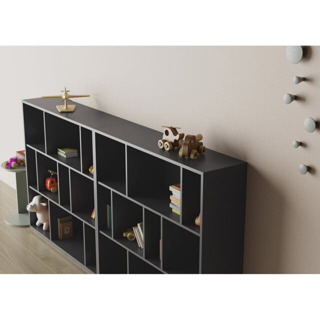 Geonna 117cm H x 111.5cm W Geometric Bookcase