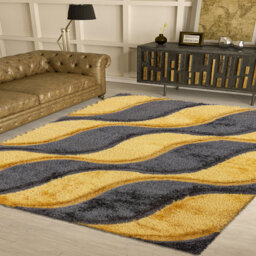 Darvon Geometric Shag Indoor / Outdoor Area Rug