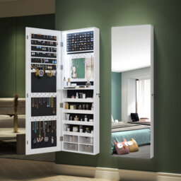 Over the Door Jewellery Armoire with Mirror