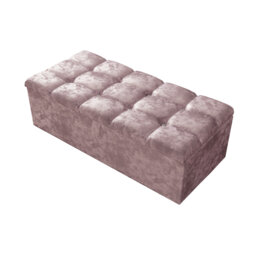 Ontario 102cm Wide Rectangle Geometric Standard Ottoman with Storage