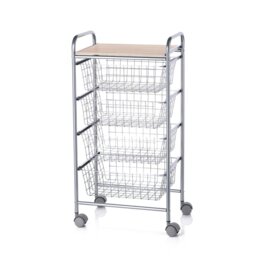 Nancee 44cm W Steel Kitchen Trolley