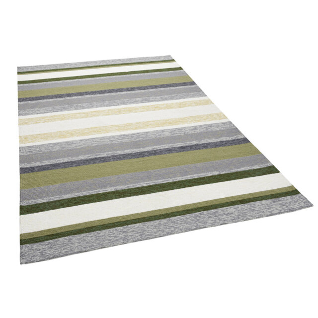Rosetta Striped Hand Woven Indoor / Outdoor Area Rug