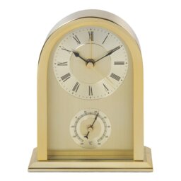 Roman Numeral Metal Quartz Movement / Crystal Alarm Tabletop Clock