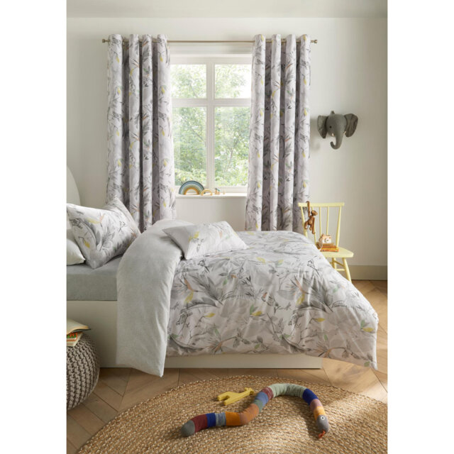 Cotton Blend Blackout Curtain Pair